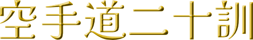 20 preceptos del Karate