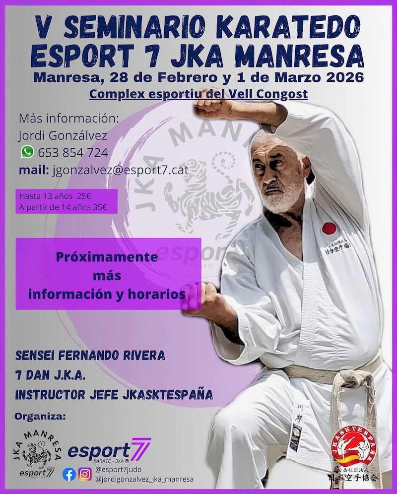 V SEMINARIO KARATEDO ESPORT 1 JKA MANRESA